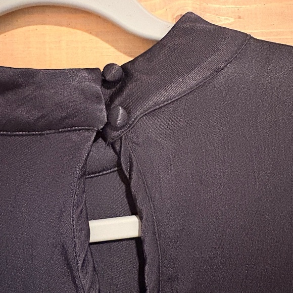 ASOS asymmetrical Elegant Embroidered Black Floral Dress US size 16 - Picture 6 of 8